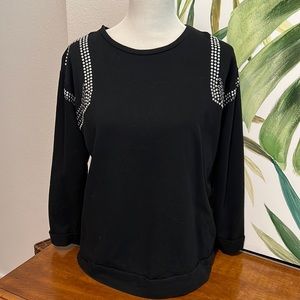 Two by Vince Camuto studded sweatshirt